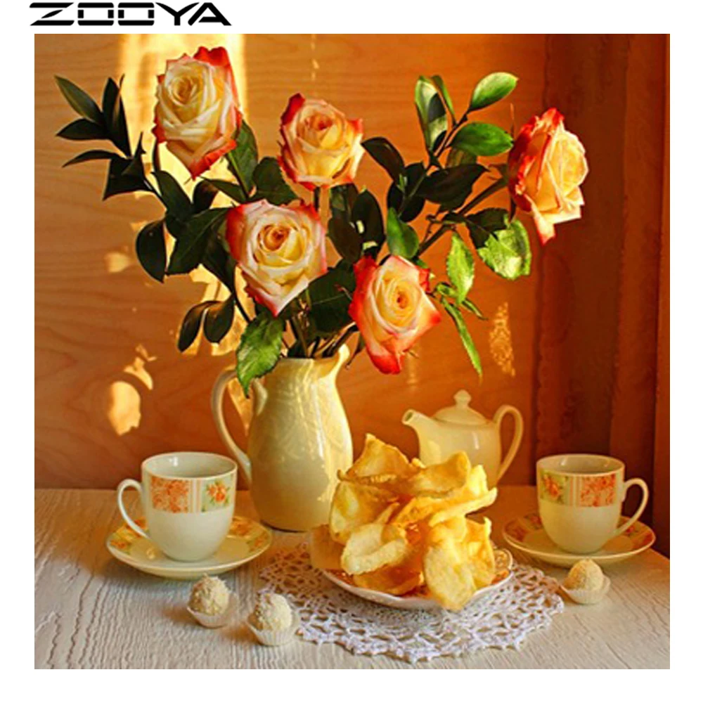 ZOOYA Diamond Embroidery 5d DIY Needlework Full Drill Diamond Painting Flowers Inside The Vase Breakfast Mosaic Pattern R815
ZOOYA Diamond Embroidery 5d DIY Needlework Full Drill Diamond Painting Flowers Inside The Vase Breakfast Mosaic Pattern R815