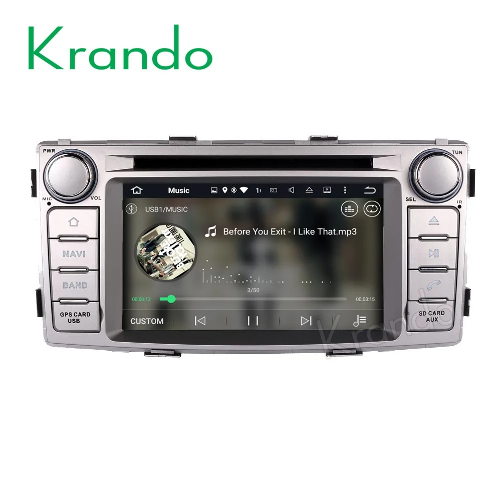 Krando Android 8.0 6.2" car navigation gps dvd player for toyota hilux 2012 2013 2014 1 din car stereo multimedia systen WIFI 3G
Krando Android 8.0 6.2" car navigation gps dvd player for toyota hilux 2012 2013 2014 1 din car stereo multimedia systen WIFI 3G