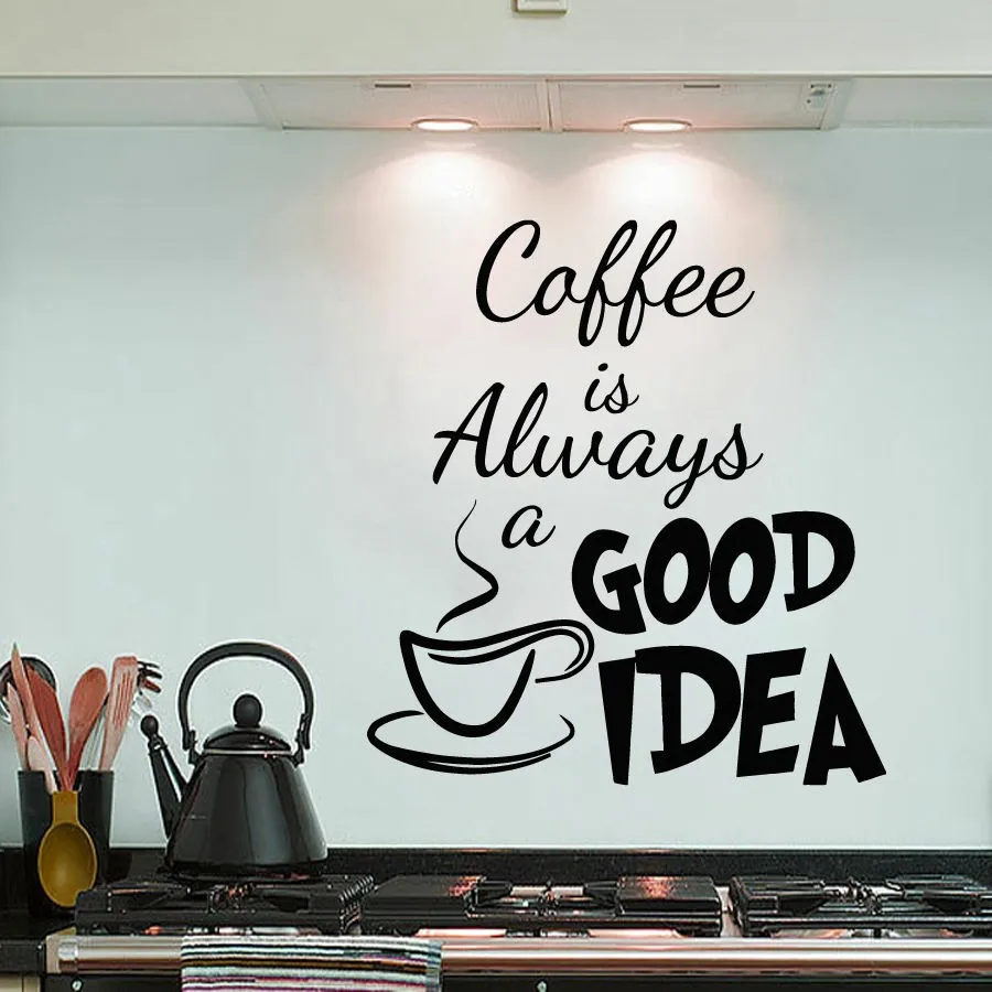 Coffee is Always a Good Idea Vinyl Wall Decal Coffee Sticker Quote Inspiration Wall Art Wall Sticker 3 Sizes
Coffee is Always a Good Idea Vinyl Wall Decal Coffee Sticker Quote Inspiration Wall Art Wall Sticker 3 Sizes