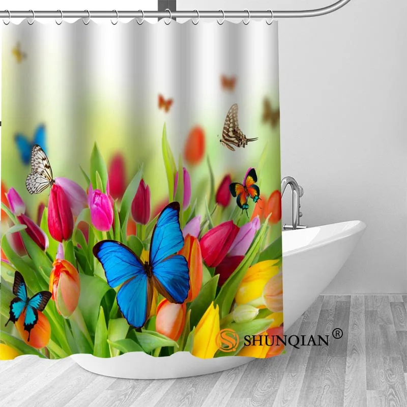 Flowers blossom butterflies Shower Curtains Custom Bathroom Curtain Waterproof Bathroom Fabric Polyester Shower Curtain
Flowers blossom butterflies Shower Curtains Custom Bathroom Curtain Waterproof Bathroom Fabric Polyester Shower Curtain