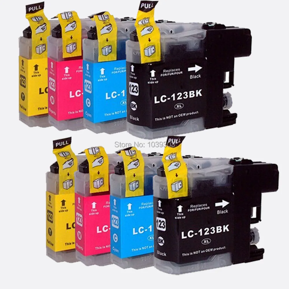 8PK ink cartridge Compatible for brother LC121 LC123 LC125 LC127 LC129 DCP-J132W/J152W J172 J552 J752 J4110 J6520 J4710 printer
8PK ink cartridge Compatible for brother LC121 LC123 LC125 LC127 LC129 DCP-J132W/J152W J172 J552 J752 J4110 J6520 J4710 printer