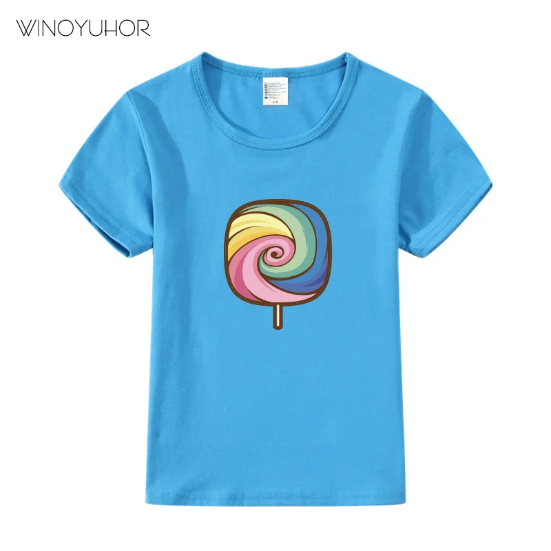2020 New Summer Cute Baby Girls T Shirt Colourful Lolly Print T-shirt Boys Tops Funny Brand Clothes Toddler Kids Children
2020 New Summer Cute Baby Girls T Shirt Colourful Lolly Print T-shirt Boys Tops Funny Brand Clothes Toddler Kids Children
