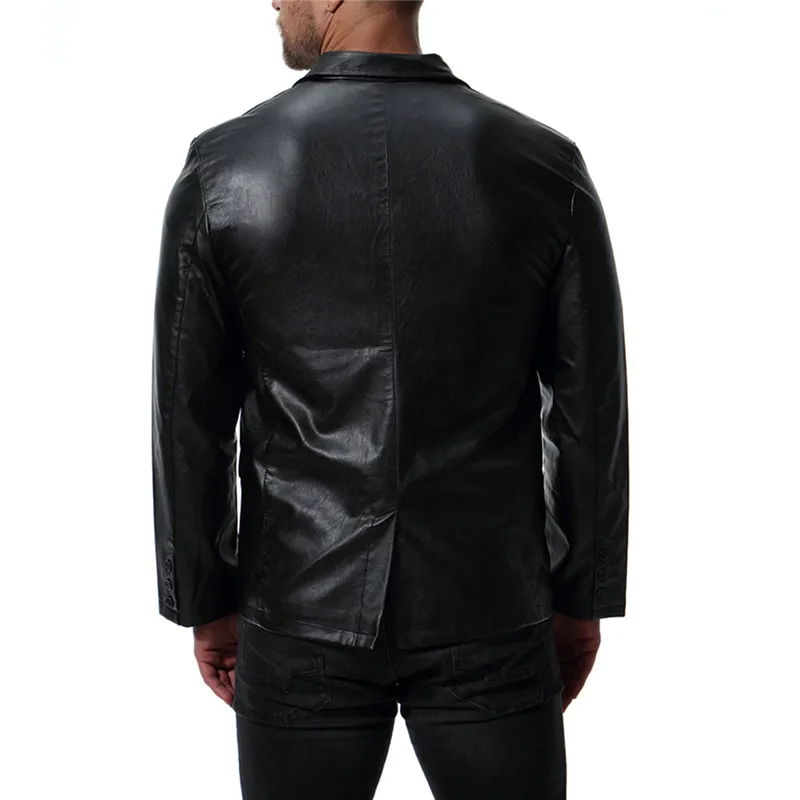 2018 Autumn New Men's jacket Europe and the United States trend PU Leather British Large size 5XL Leather Casual Suit jacket
2018 Autumn New Men's jacket Europe and the United States trend PU Leather British Large size 5XL Leather Casual Suit jacket