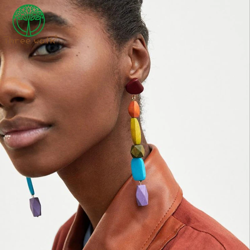 Vintage Geometric Wooden Beads Earrings For Women Pendientes Wedding Party Jewelry Earring Accessories
Vintage Geometric Wooden Beads Earrings For Women Pendientes Wedding Party Jewelry Earring Accessories