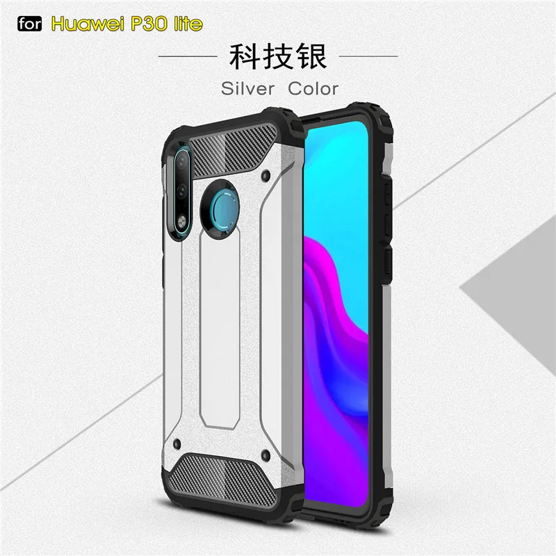 Case Huawei P30 Lite Cover Anti-knock Soft Silicone + Hard Plastic Back Case For Huawei P30 Lite Shell For Huawei P30 Lite Funda
Case Huawei P30 Lite Cover Anti-knock Soft Silicone + Hard Plastic Back Case For Huawei P30 Lite Shell For Huawei P30 Lite Funda