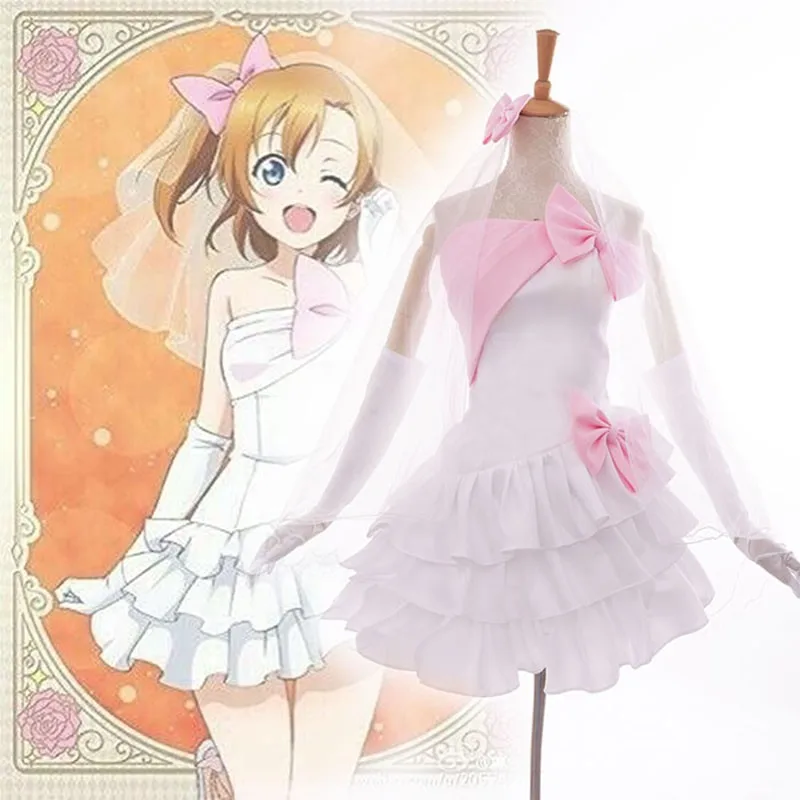Love Live! Muse Member Awakening Bridesmaid Honoka Kousaka Cosplay White Wedding Dress Love Live Cosplay Costume
Love Live! Muse Member Awakening Bridesmaid Honoka Kousaka Cosplay White Wedding Dress Love Live Cosplay Costume