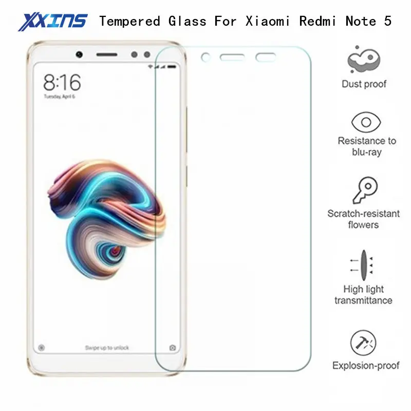 Закаленное стекло для оригинального Xiaomi Redmi Note 5 4 Гб ОЗУ 64 ПЗУ мобильный телефон