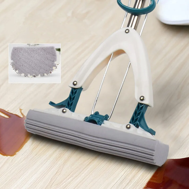Sponge Mop Hands-free Stainless Steel Roller Water Squeeze Household Glue Collodion Cotton Large Water Absorption Mop Head Mops
Sponge Mop Hands-free Stainless Steel Roller Water Squeeze Household Glue Collodion Cotton Large Water Absorption Mop Head Mops
