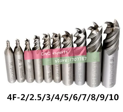 Фреза Концевая из быстрорежущей стали, 4 лезвия, диаметр 2-10 мм, 10 шт./компл.
Фреза Концевая из быстрорежущей стали, 4 лезвия, диаметр 2-10 мм, 10 шт./компл.