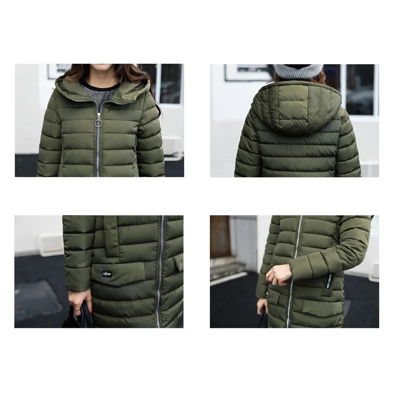 Nice Long Style Women Winter Hooded Coat Female Parkas Slim Warm Two Pockets Ladies Cotton Padded Snow Jaqueta Feminino
Nice Long Style Women Winter Hooded Coat Female Parkas Slim Warm Two Pockets Ladies Cotton Padded Snow Jaqueta Feminino