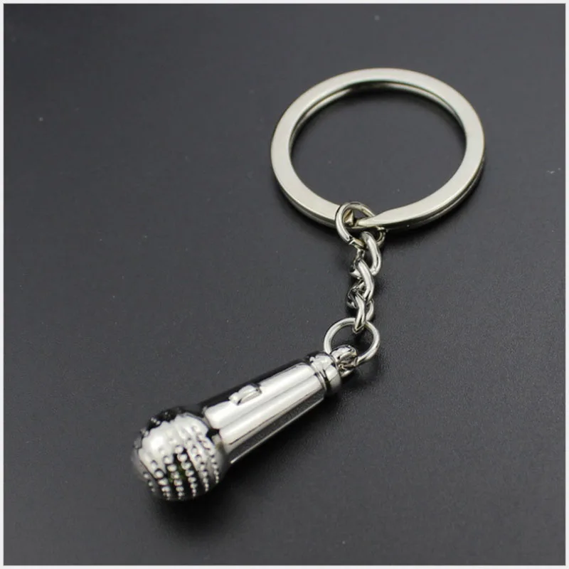 Fast delivery 100pc microphone keychain car keyring charm metal musical instruments keyfobs alloy key holder cute mini mic R15
Fast delivery 100pc microphone keychain car keyring charm metal musical instruments keyfobs alloy key holder cute mini mic R15