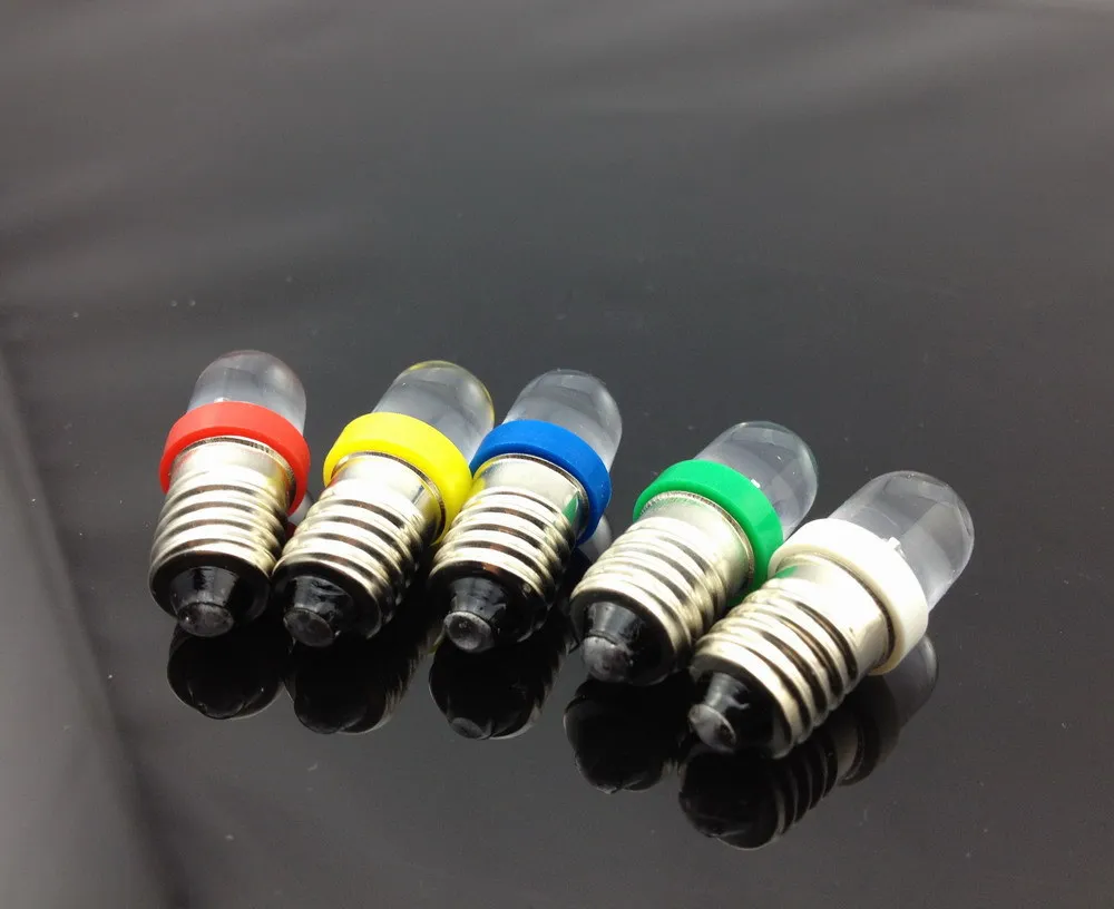 E1001 12V E10 10mm Винт 16V смешанные цвета светодиодов R \ Y G W Новый|led indoor garden lights|led glossled god |