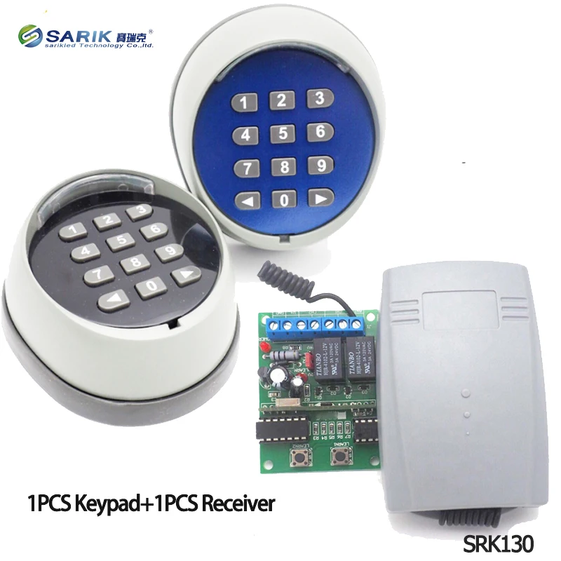 Wireless Keypad password switch Universal remote control and receiver for garage gate door access control 433MHz high quality
Wireless Keypad password switch Universal remote control and receiver for garage gate door access control 433MHz high quality