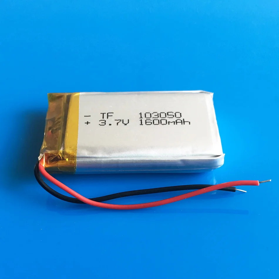 3.7V 1600mAh lipo lithium polymer rechargeable battery cell 10*30*50mm for GPS DVD recorder e-book camera Laptop PAD PSP speaker
3.7V 1600mAh lipo lithium polymer rechargeable battery cell 10*30*50mm for GPS DVD recorder e-book camera Laptop PAD PSP speaker