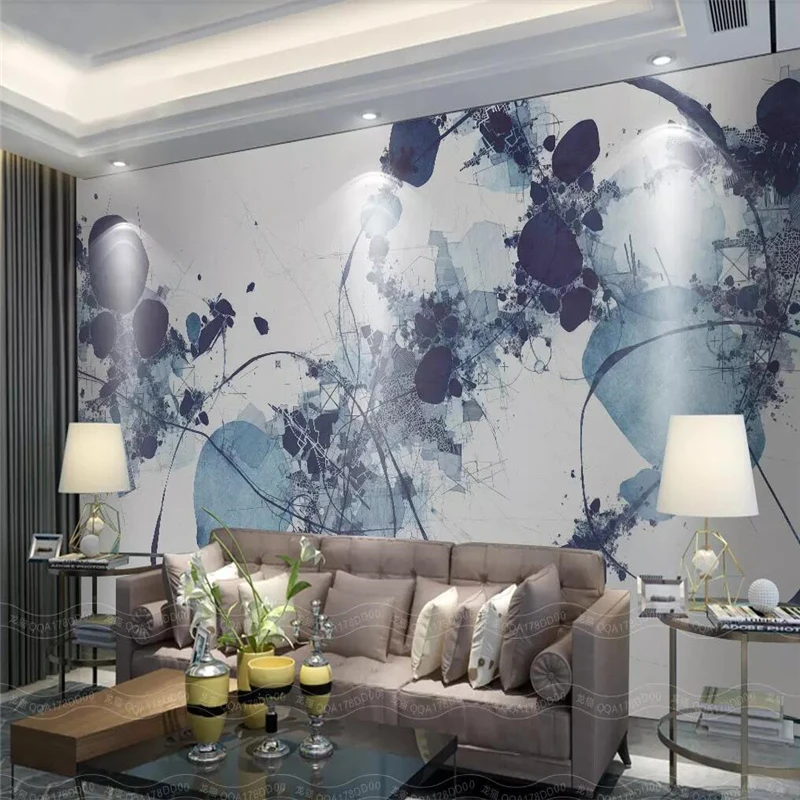 Decorative wallpaper New Chinese style artistic conception abstract ink drawing background wall painting 
Decorative wallpaper New Chinese style artistic conception abstract ink drawing background wall painting