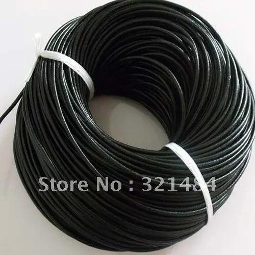 Hotsale!!! 1.5mm 100meter #8 Black (more color can pick up) Jewelry real guniune round leather cord rope and string
Hotsale!!! 1.5mm 100meter #8 Black (more color can pick up) Jewelry real guniune round leather cord rope and string