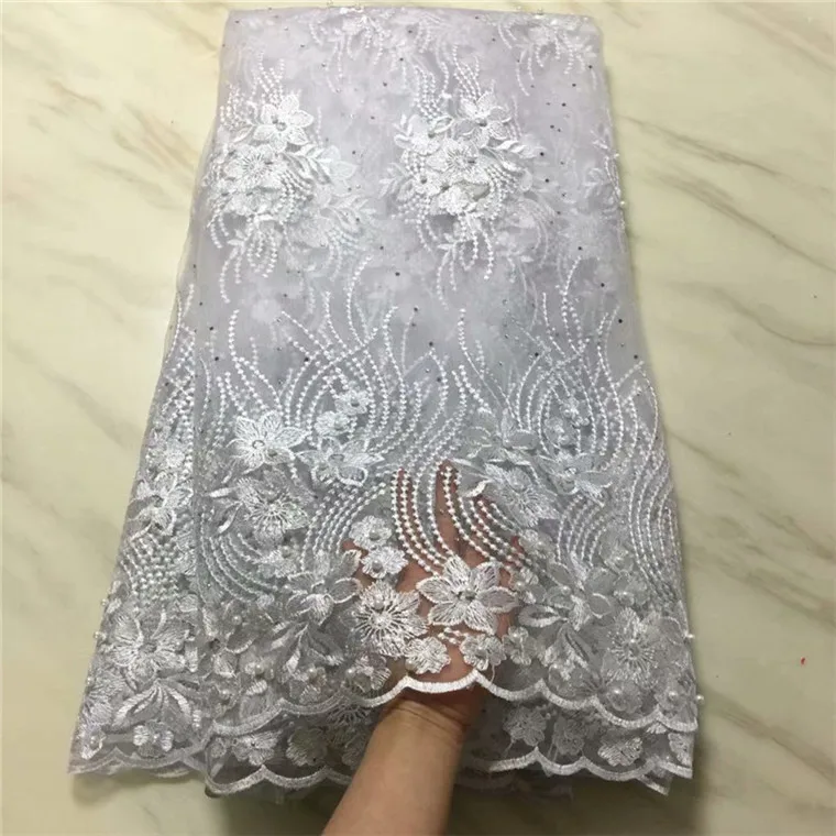 2019 Latest French Nigerian Laces Fabric High Quality Tulle African beads Laces Fabric Wedding African French Tulle Lace white
2019 Latest French Nigerian Laces Fabric High Quality Tulle African beads Laces Fabric Wedding African French Tulle Lace white