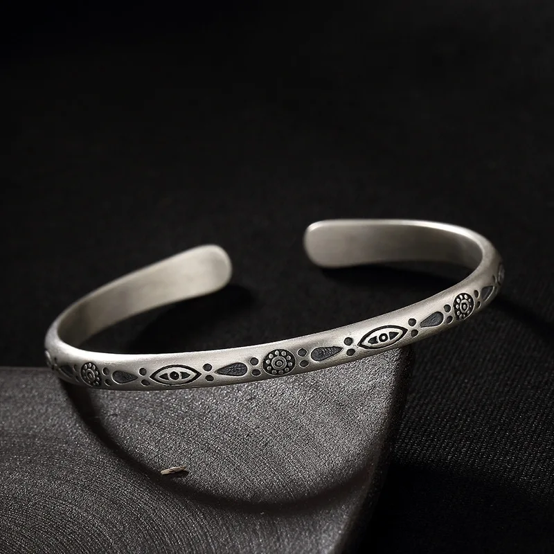 Silver S925 Sterling Silver Antique Matte Bracelet, Antique Ladies, Open Up, High Grade Bracelet Wholesale
Silver S925 Sterling Silver Antique Matte Bracelet, Antique Ladies, Open Up, High Grade Bracelet Wholesale