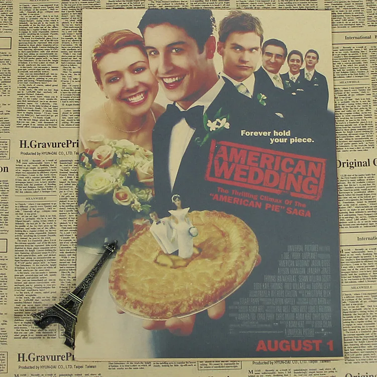 American Pie retro nostalgic Kraft film star poster bar decoration painting coffee shop decorative painting core
American Pie retro nostalgic Kraft film star poster bar decoration painting coffee shop decorative painting core