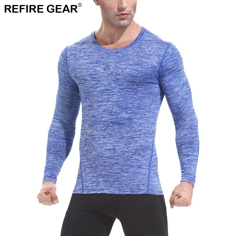 Футболка Refire Gear Мужская компрессионная Спортивная быстросохнущая одежда с
