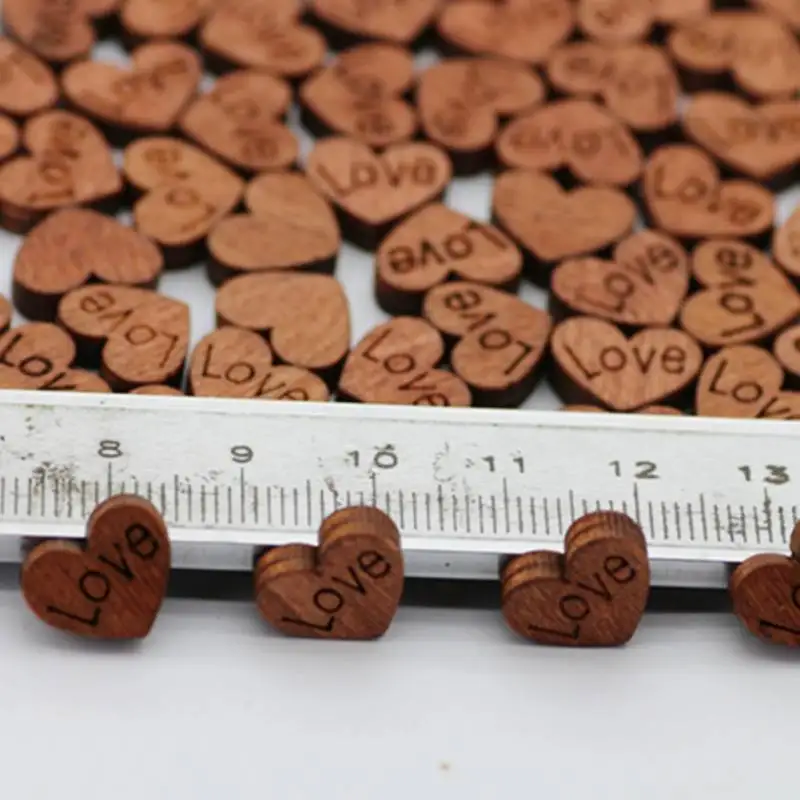 100Pcs/pack Wedding Love Heart Shape for Weddings Plaques Art Craft Sewing Decoration Buttons Decoration Wooden
100Pcs/pack Wedding Love Heart Shape for Weddings Plaques Art Craft Sewing Decoration Buttons Decoration Wooden