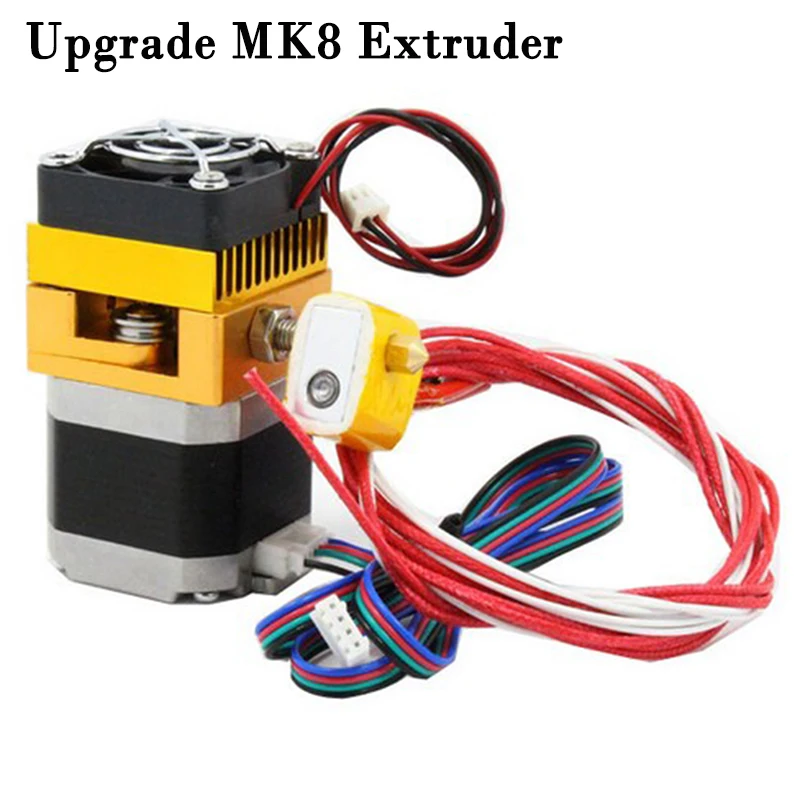 Upgrade MK8 Extruder 0.4mm/1.75mm Print Head ABS PLA filament for 3D Printer Makerbot Prusa
Upgrade MK8 Extruder 0.4mm/1.75mm Print Head ABS PLA filament for 3D Printer Makerbot Prusa
