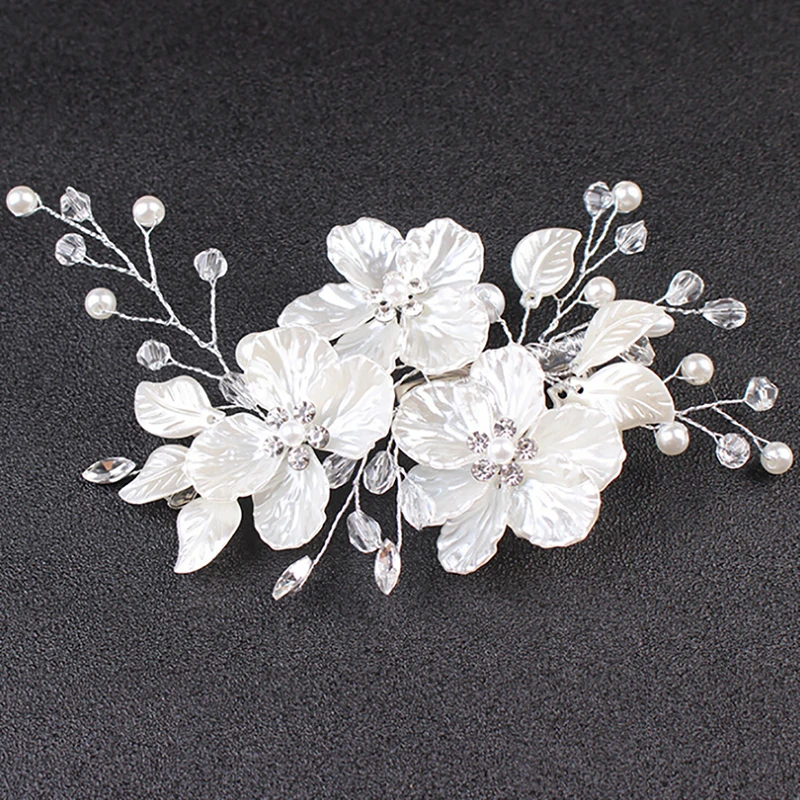 Crystal Pearl Flower Hair Clip Floral Style Barrette Bride Hair Jewelry Bridesmaid Wedding Bridal Hair Accessories
Crystal Pearl Flower Hair Clip Floral Style Barrette Bride Hair Jewelry Bridesmaid Wedding Bridal Hair Accessories