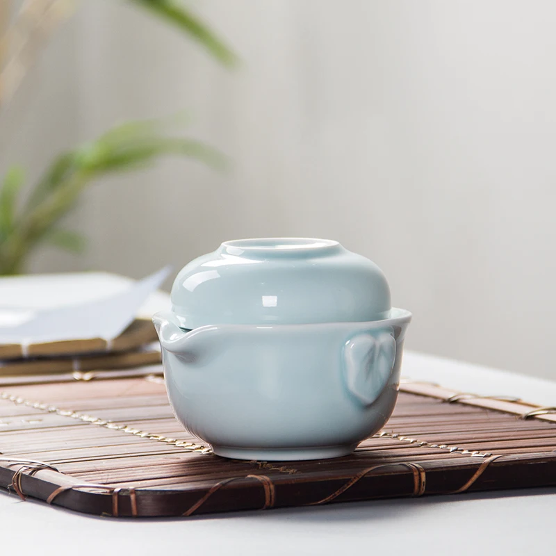 Элегантный gaiwan Красивый Чайничек фарфоровый китайский чайный набор кунг-фу чай