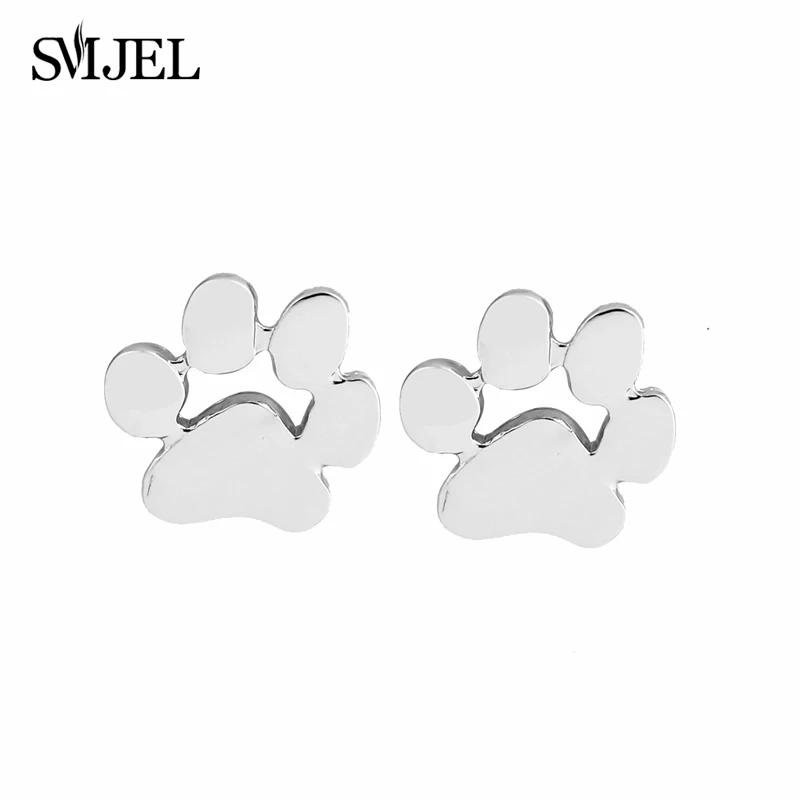 SMJEL New Accessories Fashion bijoux Tiny Pug jewelry Cute Cat Print Earrings for Women Dog Paw Studs Earrings brincos 2017
SMJEL New Accessories Fashion bijoux Tiny Pug jewelry Cute Cat Print Earrings for Women Dog Paw Studs Earrings brincos 2017