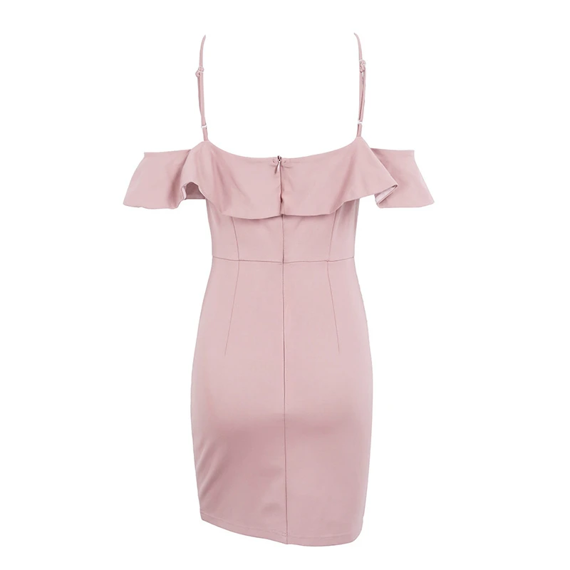 Women Summer Camisole Dress Shoulder Ruffles Bodycon Slip Dress Elegant Party Vestidos Sexy Cami Dress
Women Summer Camisole Dress Shoulder Ruffles Bodycon Slip Dress Elegant Party Vestidos Sexy Cami Dress