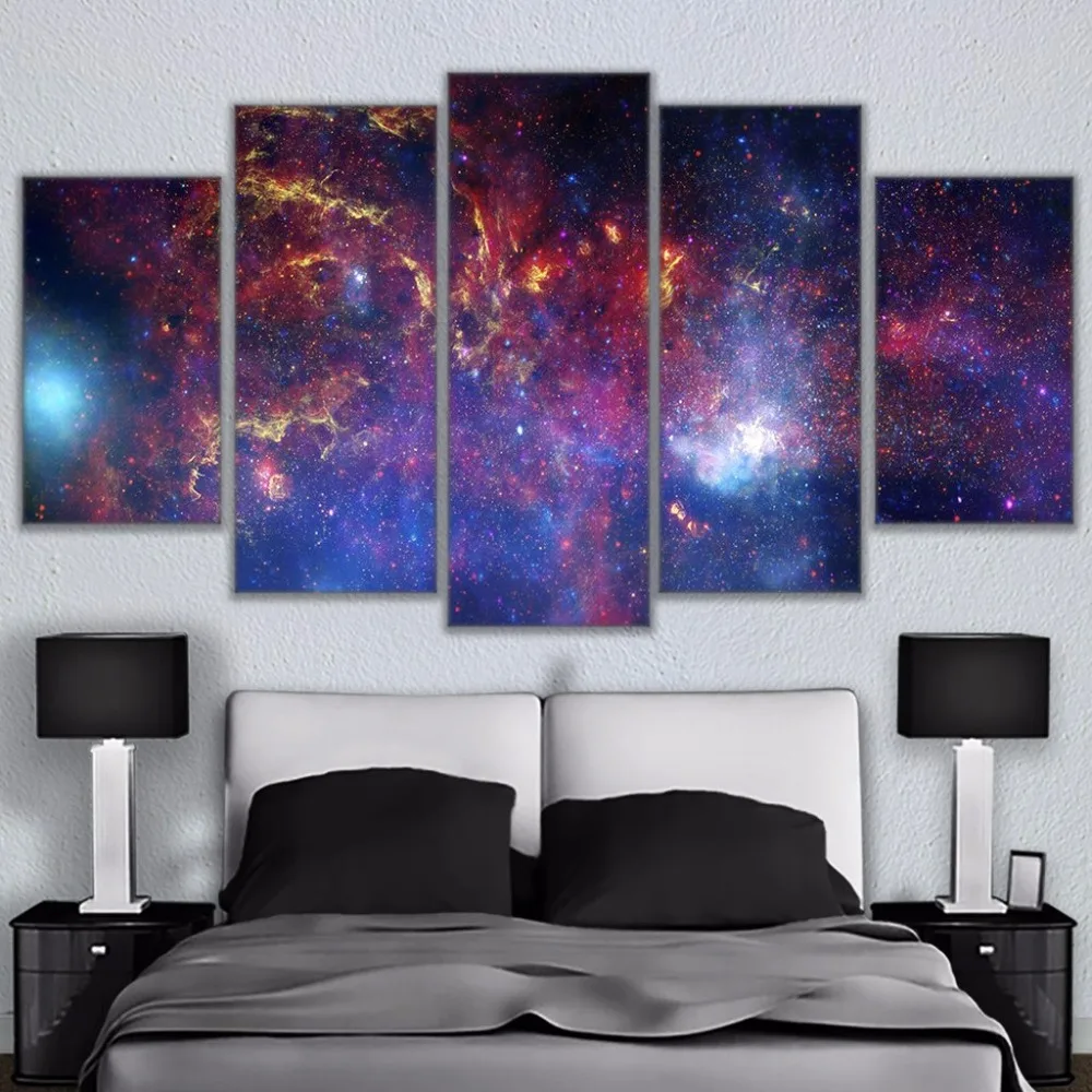 Canvas Painting Wall Art Home Decor Living Room 5 Pieces Colorful Star Filled Galaxy Poster Modular HD Printed Abstract Pictures
Canvas Painting Wall Art Home Decor Living Room 5 Pieces Colorful Star Filled Galaxy Poster Modular HD Printed Abstract Pictures