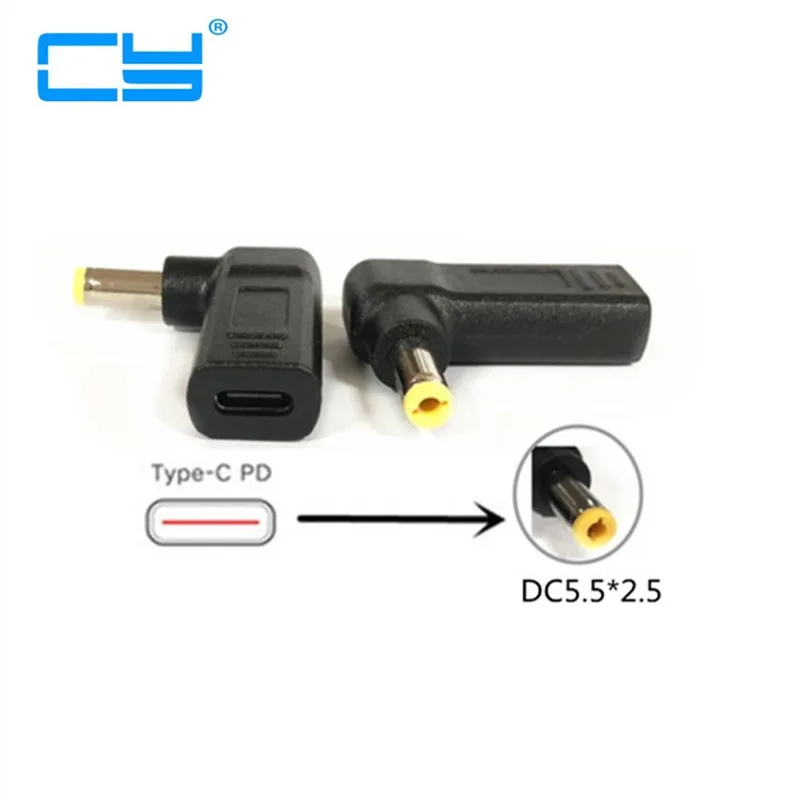 USB 3.1 Type C USB-C to DC 20V 5.5 2.5mm & 2.1mm 90 Degree Angled Power Plug PD Emulator Trigger Charge Cable for Lenovo Laptop
USB 3.1 Type C USB-C to DC 20V 5.5 2.5mm & 2.1mm 90 Degree Angled Power Plug PD Emulator Trigger Charge Cable for Lenovo Laptop