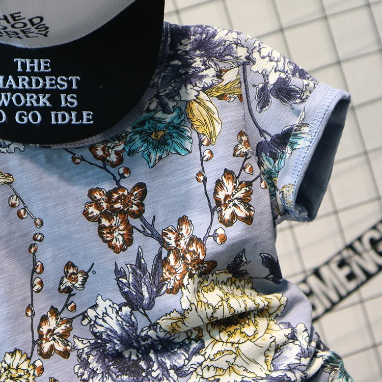 Retail New Baby Boy Floral T-shirt Jeans Two-piece boys sets 2018 toddler girls summer clothing baby clothes
Retail New Baby Boy Floral T-shirt Jeans Two-piece boys sets 2018 toddler girls summer clothing baby clothes