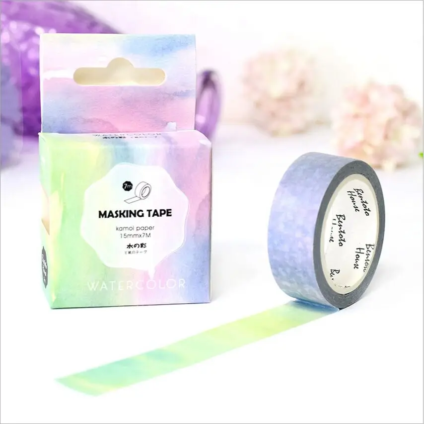 15mm Wide Watercolor Painting Swatch Washi Adhesive Tape DIY Decorative Diary Scrapbook Sticker Label Masking Tape
15mm Wide Watercolor Painting Swatch Washi Adhesive Tape DIY Decorative Diary Scrapbook Sticker Label Masking Tape