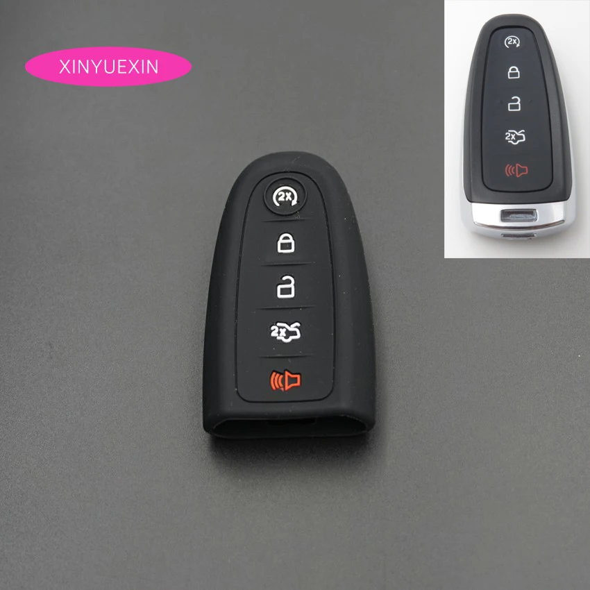Xinyuexin Silicone Rubber Car Key Cover FOB Case For Ford edge Explorer Taurus Flex Escape Mustang Remote Key Case Car-styling
Xinyuexin Silicone Rubber Car Key Cover FOB Case For Ford edge Explorer Taurus Flex Escape Mustang Remote Key Case Car-styling