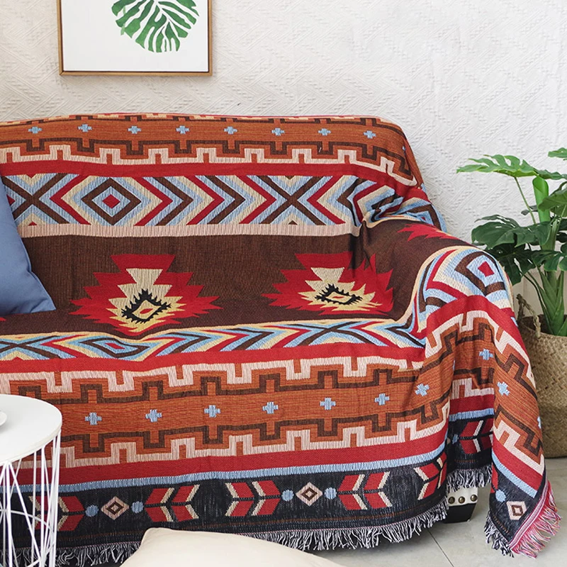 Indian Style Geometry Throw Blanket Sofa Decorative Slipcover Cobertor Plane Travel Vintage Non-slip Stitching Blankets For Beds
Indian Style Geometry Throw Blanket Sofa Decorative Slipcover Cobertor Plane Travel Vintage Non-slip Stitching Blankets For Beds