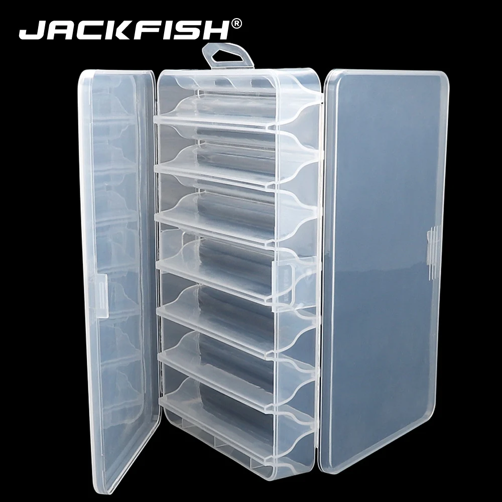 JACKFISH Fishing Box 19CM*11CM PVC Lure Box Storage Case 14 Compartment Fishing Tackle Tool Lure Box for Carp Fishing Pesca
JACKFISH Fishing Box 19CM*11CM PVC Lure Box Storage Case 14 Compartment Fishing Tackle Tool Lure Box for Carp Fishing Pesca