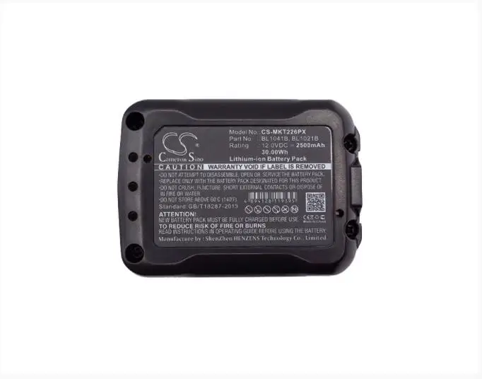 Cameron Sino 2500mAh battery for MAKITA 12V Max CXT Tool 12-Volt MAX CXT CG100 CG100D CG100DSYEX CG100DWAEA CG100DZA CL106FD
Cameron Sino 2500mAh battery for MAKITA 12V Max CXT Tool 12-Volt MAX CXT CG100 CG100D CG100DSYEX CG100DWAEA CG100DZA CL106FD