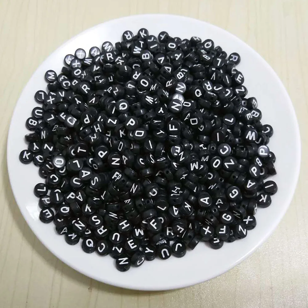 Single Initial S Printing Black Acrylic Letter Beads 3600PCS/Lot 4*7MM Flat Round DIY Jewelry Bracelet Plastic Alphabet Beads
Single Initial S Printing Black Acrylic Letter Beads 3600PCS/Lot 4*7MM Flat Round DIY Jewelry Bracelet Plastic Alphabet Beads