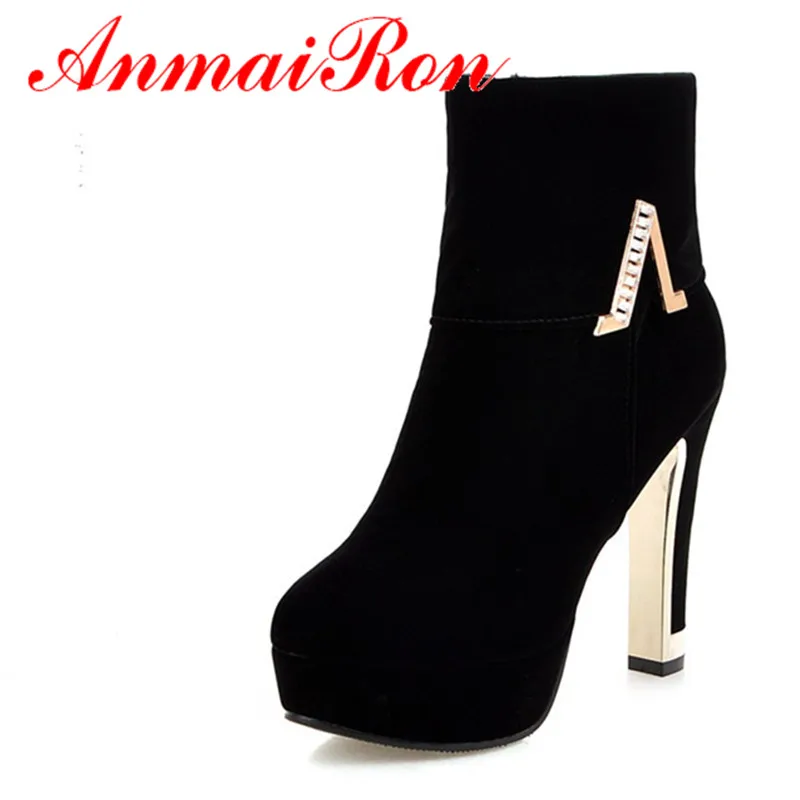 ANMAIRON Fashion Shoes High Heels Round Toe Platform Winter Boots Woman Ankle Boots for Women Motorcycle Boots Large Size 34-43
ANMAIRON Fashion Shoes High Heels Round Toe Platform Winter Boots Woman Ankle Boots for Women Motorcycle Boots Large Size 34-43
