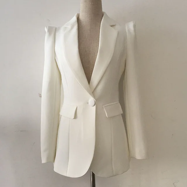 Europe explosions blazer women's Slim was thin in the long paragraph shrug a button white suit female jacket OL outerwear wq2287
Europe explosions blazer women's Slim was thin in the long paragraph shrug a button white suit female jacket OL outerwear wq2287