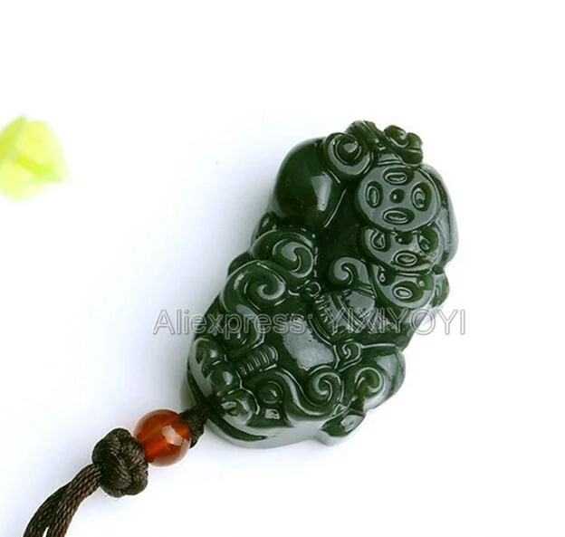 Beautiful Natural Green HeTian Jade Carved Chinese Coin PiXiu Amulet Lucky Pendant + Free Necklace Certificate Fine Jewelry
Beautiful Natural Green HeTian Jade Carved Chinese Coin PiXiu Amulet Lucky Pendant + Free Necklace Certificate Fine Jewelry