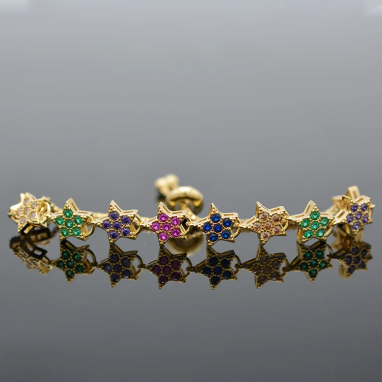 925 Sterling Silver Rainbow Star Bracelet Necklace Set Suitable For Anniversary Gifts Ladies Jewelry
925 Sterling Silver Rainbow Star Bracelet Necklace Set Suitable For Anniversary Gifts Ladies Jewelry