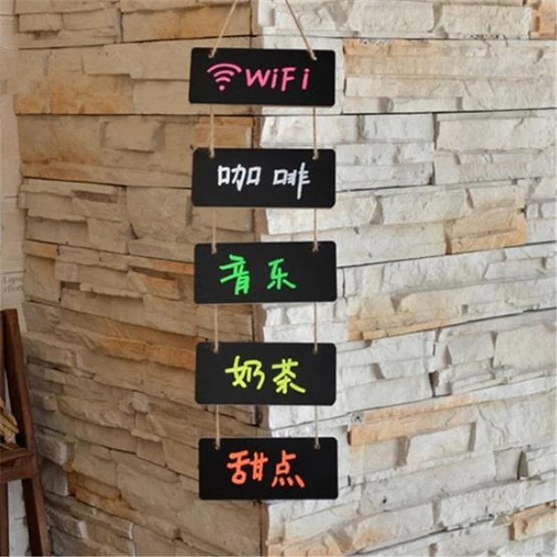 Hanging Wooden Blackboard Erasable Chalkboard Wordpad Hanging String Office School Supplies Writing Notice Message
Hanging Wooden Blackboard Erasable Chalkboard Wordpad Hanging String Office School Supplies Writing Notice Message
