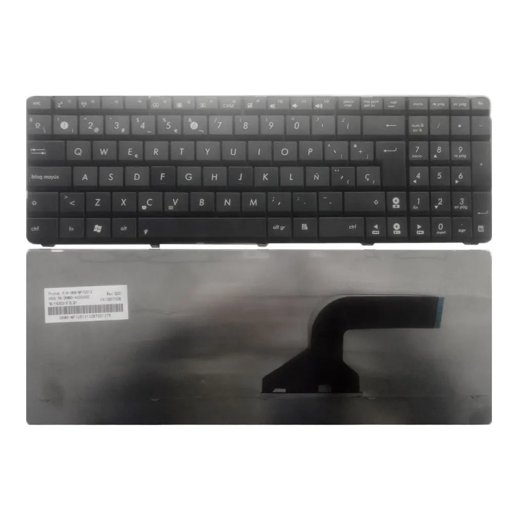 Черная клавиатура для ноутбука Asus N50 N53S N53SV K52F K53S K53SV K72F K52 A53 A52J U50 G51 N51 N52 N53 G73 с испанской SP
Черная клавиатура для ноутбука Asus N50 N53S N53SV K52F K53S K53SV K72F K52 A53 A52J U50 G51 N51 N52 N53 G73 с испанской SP