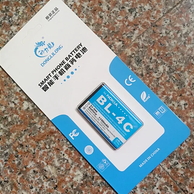 10pcs/new 1100mAh BL-4C High Capacity Battery for Nokia 1365/1325/2650/2652/3108/3500C/5100/6066/6088/6101/6102/6103/6131/6125
10pcs/new 1100mAh BL-4C High Capacity Battery for Nokia 1365/1325/2650/2652/3108/3500C/5100/6066/6088/6101/6102/6103/6131/6125