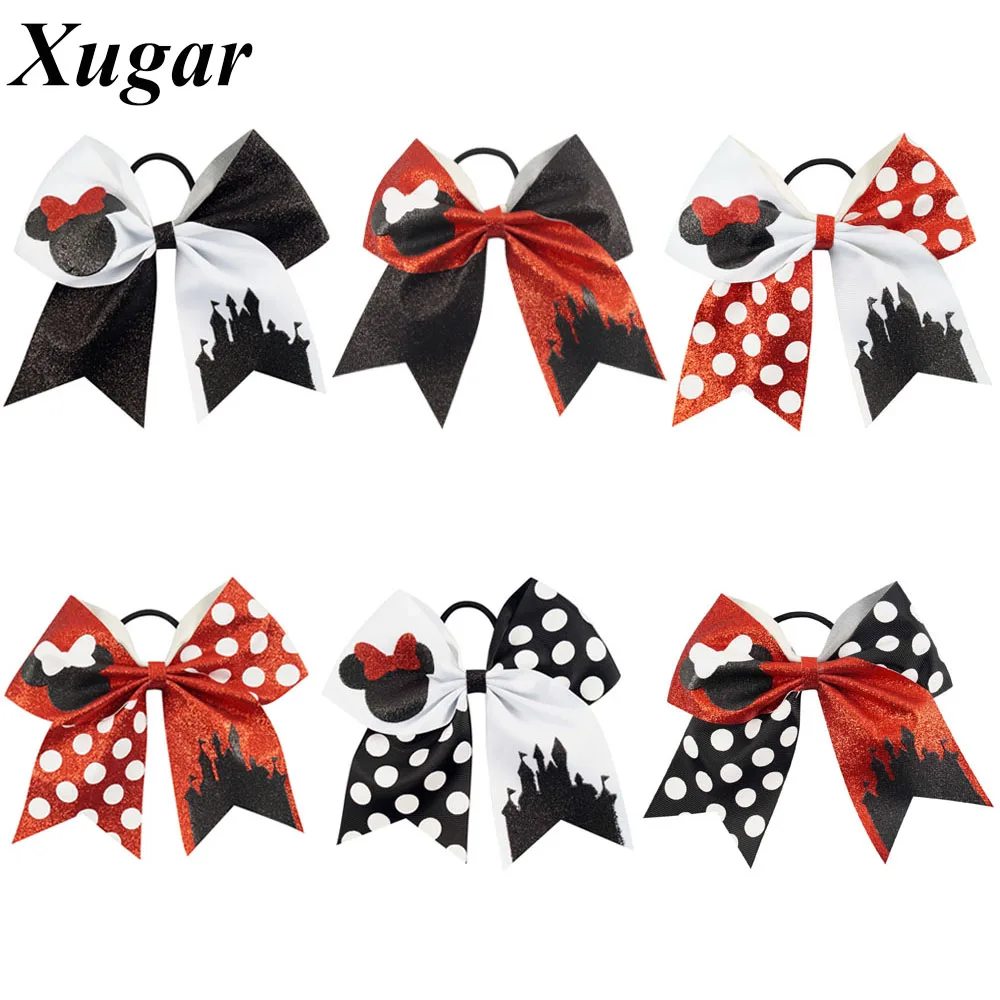 7" Cute Children Boutique Printed Glitter Cheer Bow With High Quality Elastic Bands For Pretty Girls
7" Cute Children Boutique Printed Glitter Cheer Bow With High Quality Elastic Bands For Pretty Girls