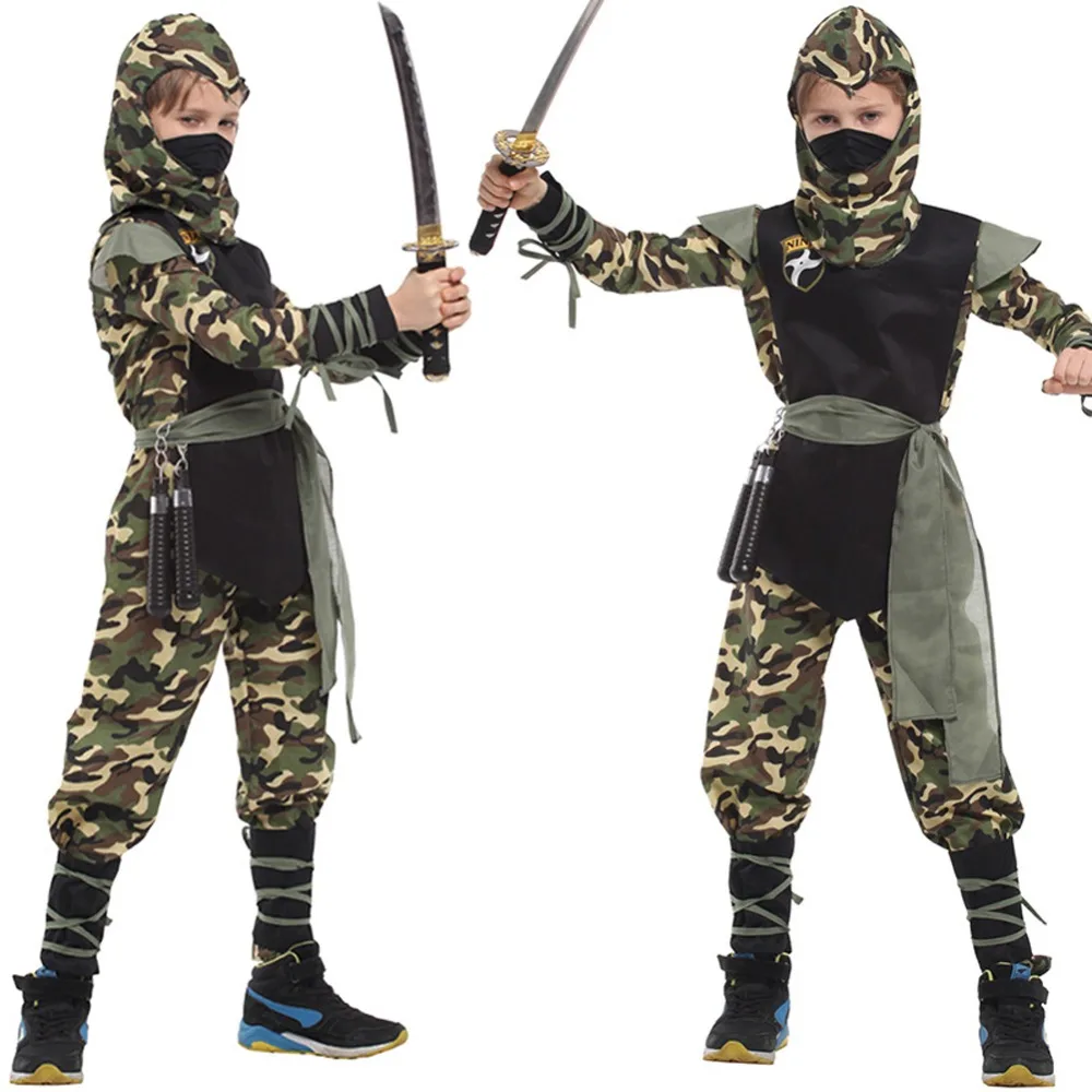 Kids Boys Camouflage Ninja Complete Outfits Halloween Costume Novelty Cosplay Dress
Kids Boys Camouflage Ninja Complete Outfits Halloween Costume Novelty Cosplay Dress