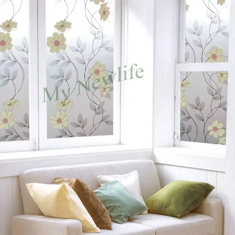 flowers Opaque glass Stickers Privacy Window Film Matte Sunscreen Bathroom balcony Waterproof PVC Home Decor films 90*500cm
flowers Opaque glass Stickers Privacy Window Film Matte Sunscreen Bathroom balcony Waterproof PVC Home Decor films 90*500cm