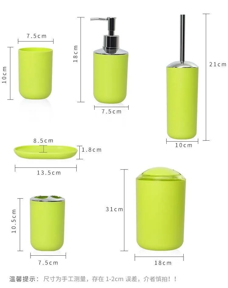Houmaid Bathroom Accessories Sets Toothbrush Holder Toilet Brush Set European Plastic Hotel Household Soap Dispenser Garbage Can
Houmaid Bathroom Accessories Sets Toothbrush Holder Toilet Brush Set European Plastic Hotel Household Soap Dispenser Garbage Can